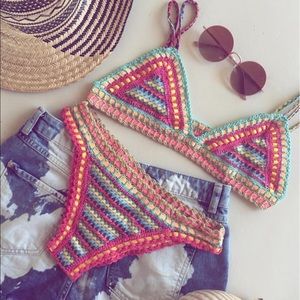 NEW reversible crochet Capittanna bikini Small